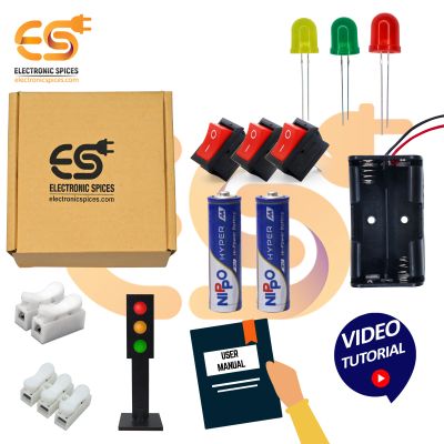 Electronic Spices Diy Mini Traffic Light Kit with Video Tutorial & User Manual